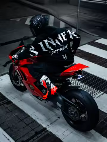 Mens Gothic Sinner Defy The Moon Print Oversized Hoodie Black Streetwear Motorcycle Riding Casual Pu