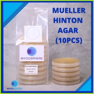 ⚾︎ ☸ Mueller-Hinton Agar Sterile Media MHA Petri Dish - 10pc Standard MHA, Sterile + FREE PARAFILM