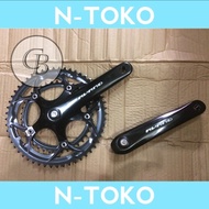 Gir Gear Crank Crank Set Sepeda Balap Roadbike 2 Speed 53T 39T 170mm Avand Hitam Murah Ori Original