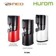 HUROM H-200 SLOW JUICER - MATT BLACK / MATT WHITE / VIVID RED