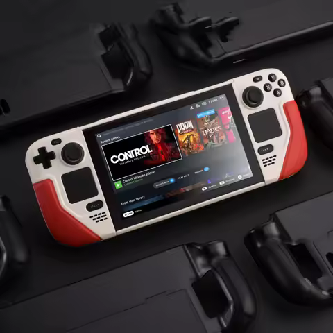 Protective Case for Steam Deck Soft Flip Leather Cover with Stand Full Protection Non-Slip Steam Dec