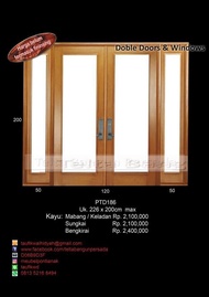 Kusen pintu jendela kayu bengkirai