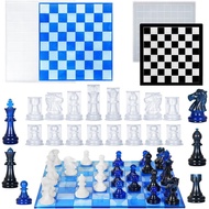 Chess Pieces Resin Mold DIY Epoxy 3D Chess Pawn Board Silicone Mold Craft