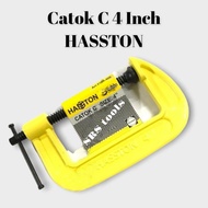 HASSTON Prohex 0760-400 4 inch C Clamp 4" C Clamp Clamp for Wood and Iron