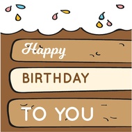 STICKER HAPPY BIRTHDAY 80PCS / CUSTOM STICKER LABEL FOR BIRTHDAY