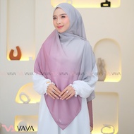 Gradient Pashmina OMBRE by VAVA Hijab - Muslim Hijab Crown Long AdultWanita ELEGAN