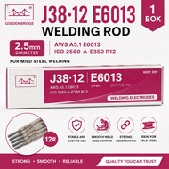 【1Box】2.5mm Welding Rod Golden Bridge | J38-12 E6013 Welding Electrode | 12# | Besi Welding Rod Gas 