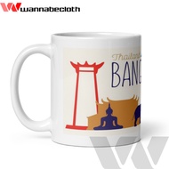 Bangkok Thailand Glass Bangkok Thailand Mug Bangkok Thailand Souvenir Gift World City Mug