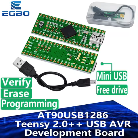 EGBO Teensy 2.0++ USB AVR Development Board ISP U Disk Keyboard Mouse Experimental Board AT90USB1286