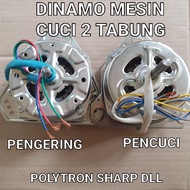 Dinamo Pencuci / Wash Motor Mesin Cuci Sharp Polytron 2 Tabung 150 Watt dan pengering