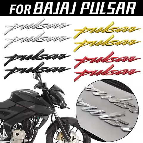 For Bajaj Pulsar 200 Ns200 Rs200 Ns150 Ns160 Rouser Pulsar 125 135 150 160 180 3D Emblem Decals Moto