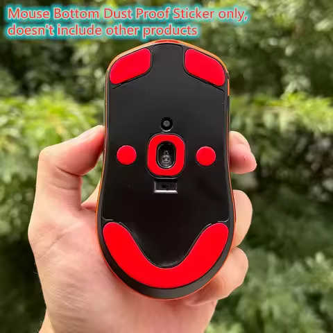 1 Piece Mouse Bottom Dustproof Sticker For Fnatic x Lamzu Maya X / Maya Clear Black Carbon Fibre Dus
