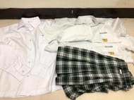 4件 淡水商工制服套裝組 二手制服 二手學生制服 台灣學生制服 水手服 女學生襯衫 