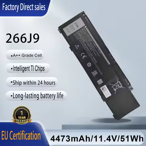 266J9 Laptop Battery For Dell G3 15 3500 3790 G5 15 5500 SE 5505 P89F Inspiron 5490 INS 15PR-1545W 1