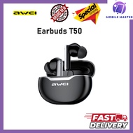 Awei T50 ENC TWS Wireless Bluetooth Earphones Sport Earbuds For All Smart Phone