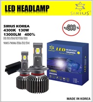 NARVA / SIRIUS Pelbagai Led Prestasi H1 H3 H4 H7 H8 H11 HB4(9006) HB3(9005) 9012(HIR2) H16 6500K 430