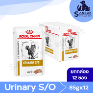 Royal Canin URINARY S/O GRAVY อาหารแมวประกอบการรักษาโรคนิ่ว ชนิดเปียก 1 กล่อง (85gx12ซอง)