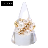 Mikimoto 750 Akoya珍珠鑽石戒指，13號 [二手]