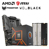 【重磅價】AMD【6核】Ryzen5 7600+微星 MAG B650 TOMAHAWK WIFI+Acer Predator Pallas II DDR5-6000 16G*2(銀)+WD_BLACK SN850X 1TB