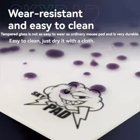 Skypad 3.0 Cloud Glass Gaming Mouse Pad Upgrade Coated FPS Smooth Surface Custom Desk Mat Gaming Acc