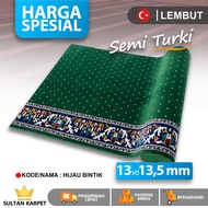 Yazid Mosque Carpet 13 mm Thick/ Metered Carpet/ Semi-Turkish Mosque Prayer Rug/