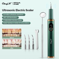 Ckeyin Ultrasonic Dental Scaler Tooth Tartar Remover 4-Speed Electric Sonic Plaque Cleaner Tartar Re