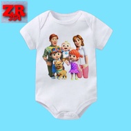 KATUN PUTIH Baby JUMPER COCOMELON FAMILY BABY CLOTHING T-SHIRTS AGE 0 - 12 MONTHS TO 1 YEAR OLD BABY
