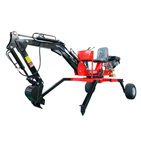 Mini Excavator 360° Turning Spider Digger Machine Gasoline Engine 13.5HP with Bucket