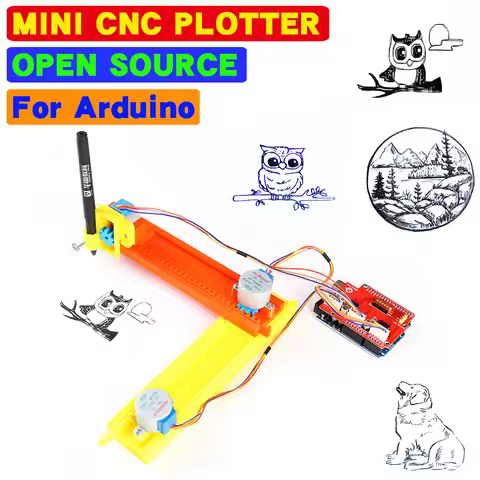Arduino DIY KIT GRBL DIY Mini Cnc Router Machine Drawbot Pen Drawing Robot Machine Lettering Corexy 