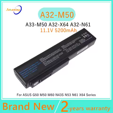 Laptop battery for Asus A32-N61 A32-M50 G50 G50E G50G G51 G51J G51JX M50 M50E M50V G51V G51VX G50T M