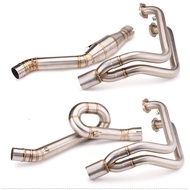 For Benelli 752 752s BJ752 Slip-on Front Middle Link Pipe Motorcycle Exhaust Racing Bike Header Fron