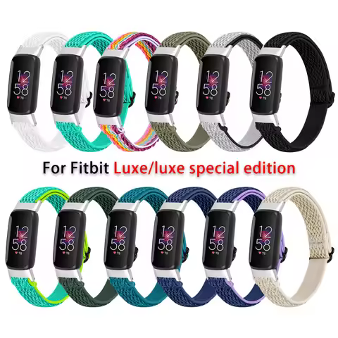 Elastic Nylon Band For Fitbit Luxe Smart watch Braided Adjustable Bracelet correa For Fitbit Luxe Sp