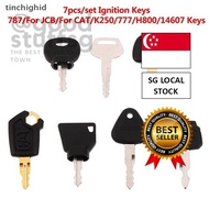 [SG FREE 🚚]7Pcs/set Keys Ignition Keys Excavator Construction Machinery Key Kit 14607 5P8500 K250 H8