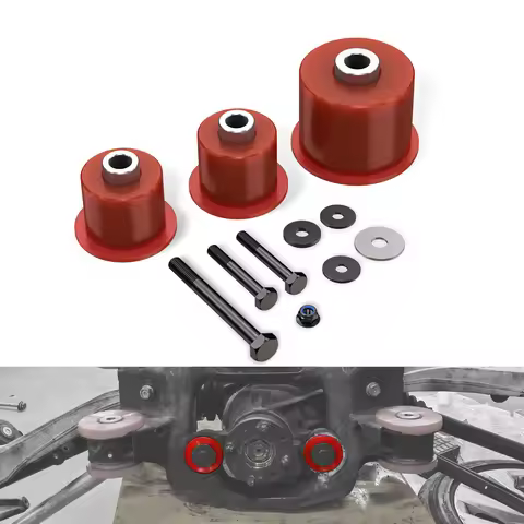 80A Polyurethane Differential Mount Bushings for BMW E46 Z4 E85, Replace for 33176770788,33176751808