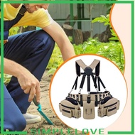 [Simple] Multi Pocket Waist Tool Bag Adjustable Oxford Belt Organizer Utility Pouch for Electrician 