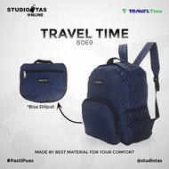 Travel Time Backpack Folding Bag 8069 Blue