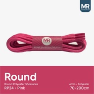 MERAH Original MR Shoelaces RP24 Pink Round Shoelaces Big 6mm Shoelaces 90cm 100cm 120cm 150cm 180cm