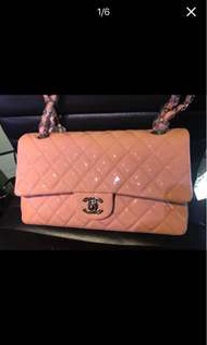 Chanel Timeless Classic 25cm Baby Pink 香奈兒 中號粉紅色漆皮 全新購自法國