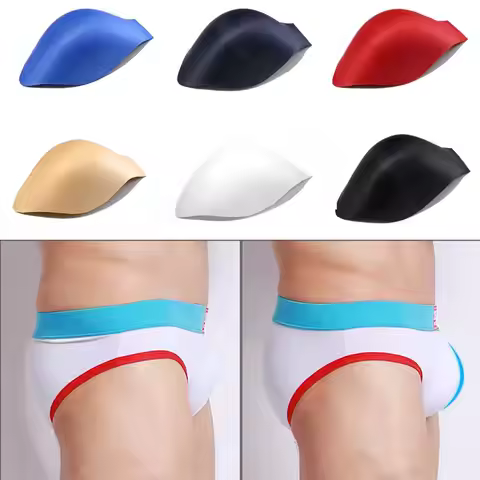 6 Colors Portable Jockstraps Men Briefs shorts Sponge Pouch Bulge Pad Swimwear Enhancer Cup Underwea