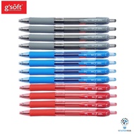 12pcs G'Soft EX5 Retractable Gel Ink Pen | Gsoft 0.5mm | Bulk Lot