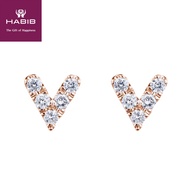 HABIB Diamond Earring in 375/9K Rose Gold 456510121(RG)