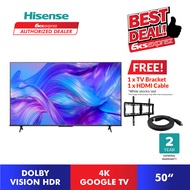 [FREE SHIP+2 GIFT] Hisense A6500H 4K Google Smart TV (50") 50A6500H