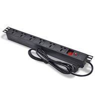 ♞PRORACK 6 Slots Universal 19 Rack Mount PDU Power Distribution Unit (PDU)