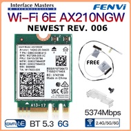 Wifi 6E Card Wireless Intel 6 AX210 AC AX Bluetooth 5.2 NGFF M.2 AX200