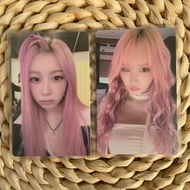 A aespa Giselle kms4.0 Pink Hair Pear ver Giselle whiplash Lucky Card Character Photo Card