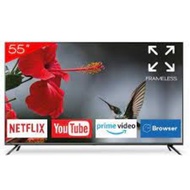 (FREE Bubble Wrap) aiwa LED TV 55” Frameless UHD Android LED TV (4K)