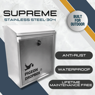 (MY SOLE DISTRIBUTOR) PIGEON DROPBOX® - Supreme Stainless Steel-304 (SSS-304) Parcel Delivery Box Ou