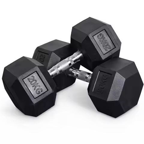 High Quality Hexagonal Rubber Coated 5lb/2.5KG Increasing Gym Fitness Equipment Dumbells Hex Dumbbel