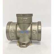 Brass equal Tee ( CHROME )3/4''''F X 3/4'' F x 1/2'' F