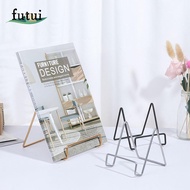 FUTUI Multifunction Iron Art Book Newspaper Book Pedestal Holder Gifts Mobile Phone Desktop Placement Stand Home Decoration Storage Rack Display Holder